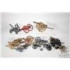 Image 1 : Selection of thirteen collectible cannons, all brass and ranging in size from 3" - 12", plus one met