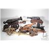 Image 1 : Selection of collectible cannons including wooden, brass, aluminum etc. plus a brass Macina Termpera