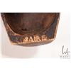 Image 8 : Chokewe Pow (female) hand carved wooden ceremonial mask, with woven fiber hair, 12" in height
