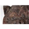 Image 8 : Two Balinese hand carved wooden masks, one with hand painted, 7" and 8" in height