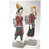 Image 2 : Two full figure, hand carved statues, each hand painted 20" -21"