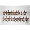 Image 1 : Eighteen metal del Prado mounted riders