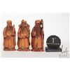 Image 2 : Three artist signed Japanese boxwood netsukes all scholarly men