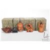 Image 2 : Four Japanese boxwood figures including three netsukes; mask, mandarin duck, monkey on a elephant an