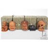 Image 2 : Three Japanese boxwood netsukes including crane, baby Buddha and masks, some artist signed