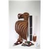 Image 1 : Four pieces of First Nations carvings including painted killer whale signed by artist Patrick Seale,