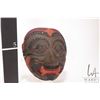 Image 2 : Two clay wall masks, one marked Chile 7" in height