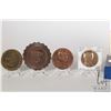 Image 2 : Six bronze medallions including "A sertertius of Hadrian from Newcastle upon Tyne AD 132-4" , "Repub