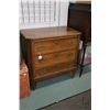 Image 1 : Small three drawer chest with decorative cast hardware, 29" H X 30" W X 17" D