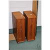 Image 2 : Mid century teak bed unit with attached side tables, fits queen sized mattress, note: one side table