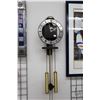 Image 1 : Mid century Dutch two train wall clock made by Warmink, with silver plate dial, working at time of c