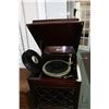 Image 2 : Edison Diamond Disc gramophone No. A100, in floor standing mahogany cabinet, working at time of cata