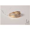 Image 2 : 10kt yellow gold "MOM" ring set with accent diamond, size 7