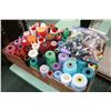 Image 1 : Large selection of sewing thread including cones and bobbins