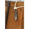 Image 8 : Selection of chain hung church candle holders and an interesting single train wooden wall clock, not