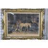 Image 2 : Gilt framed antique coloured etching titled "A Glimpse of an English Homestead" . See photos for fra