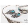 Image 2 : Selection of sterling silver and turquoise, Navajo jewellery including pair of hallmarked DK ( Donov