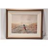 Image 1 : Artist Jerry Heine framed oil on board painting, titled on verso "Ring Necked Pheasant", 12" X 16". 