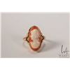 Image 2 : Untested yellow gold and carved cameo ring, size 5