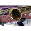 Image 8 : Vintage brass saxophone "Indiana by Martin Elkhart" with mouthpieces, reeds, fitted case etc.