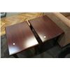 Image 2 : Pair of side tables, made in Canada by Krug, 21" H X 18" W X 24" D