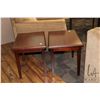 Image 1 : Pair of side tables, made in Canada by Krug, each 21"H X 18"W X 24"D