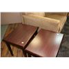 Image 2 : Pair of side tables, made in Canada by Krug, each 21"H X 18"W X 24"D