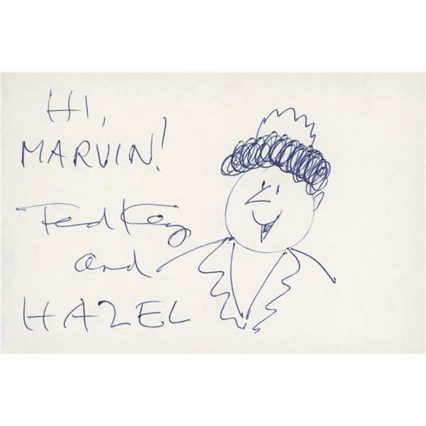 Hazel comic original hand drawn signed sketch. GFA Authenticated