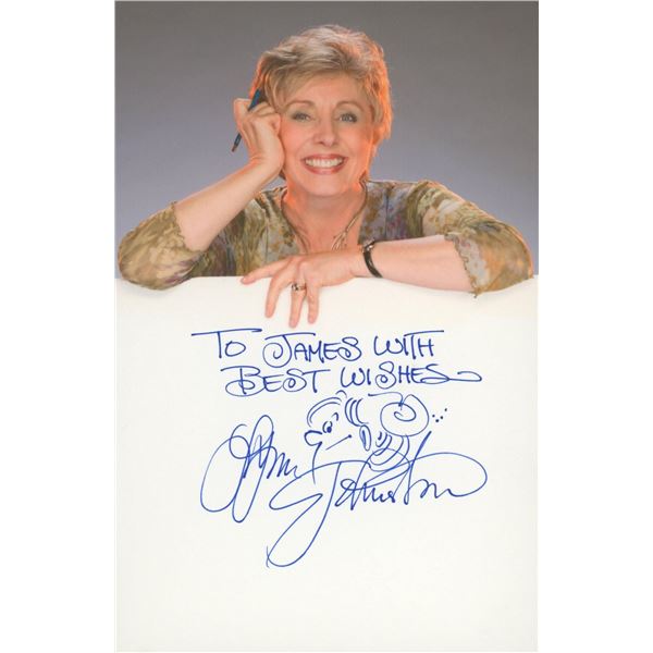 Lynn Johnston signed note