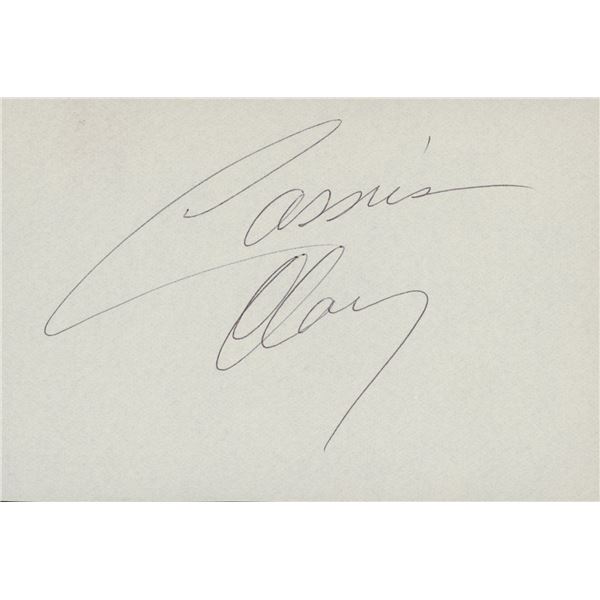 Cassius Clay signature cut