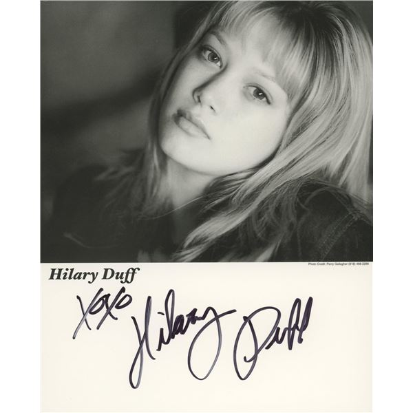 Hilary Duff signed photo