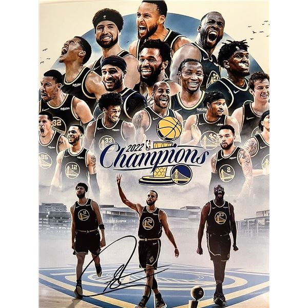 Golden State Warriors Steph Curry signed photo