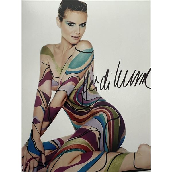 Supermodel Heidi Klum signed photo