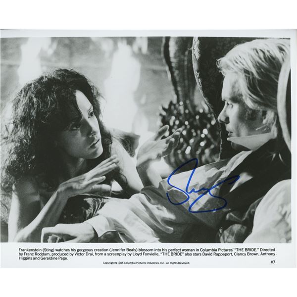 Sting signed Frankenstein movie photo