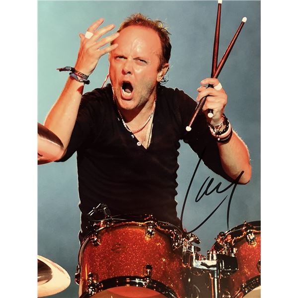 Metallica Lars Ulrich signed photo