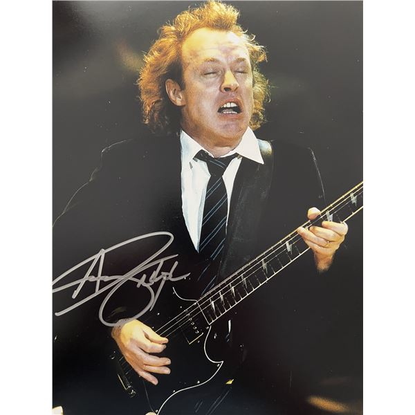 ACDC Angus Young signed photo