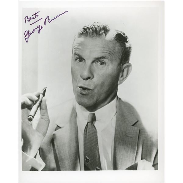George Burns signed photo