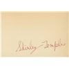 Image 1 : Shirley Temple authentic signature clip. GFA Authenticated