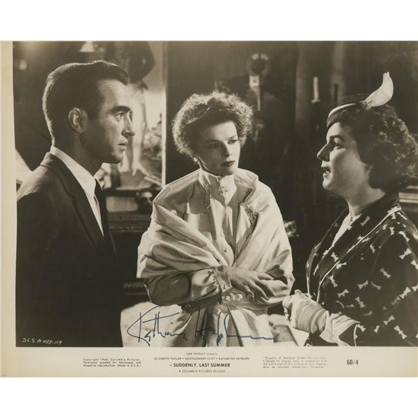 Katharine Hepburn signed "Suddenly, Last Summer" movie photo. GFA Authenticated