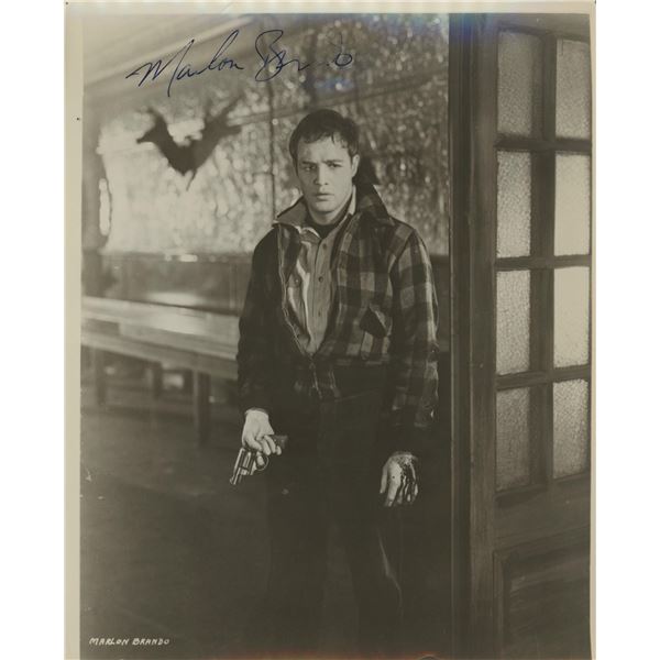 Marlon Brando signed "On the Waterfront" movie photo