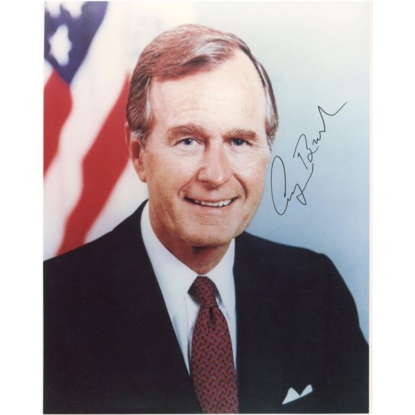 George H.W. Bush signed photo