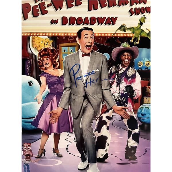 Pee-Wee Herman signed photo