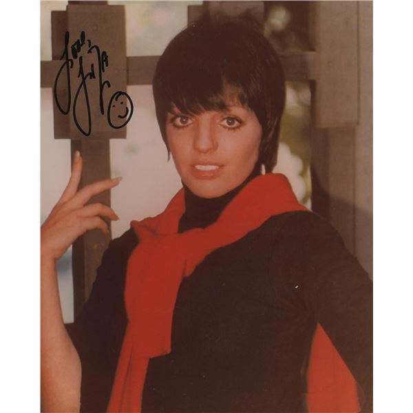 Liza Minnelli signed  photo
