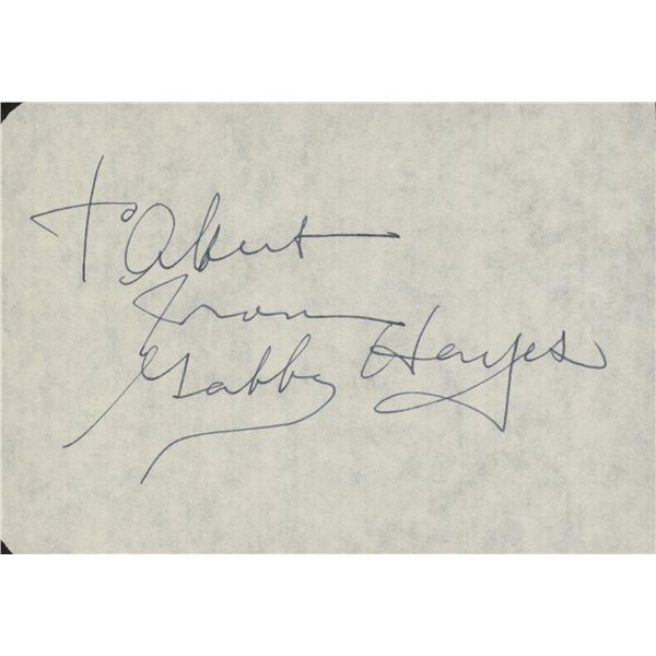 Gabby Hayes Western film star signed note