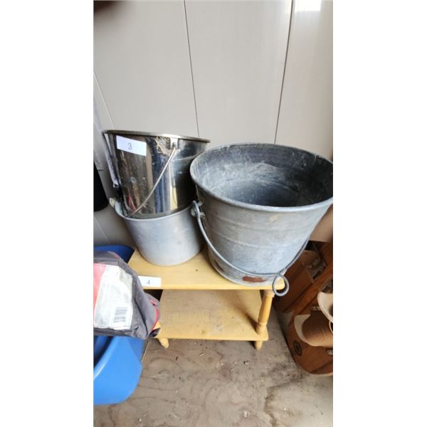 Three buckets