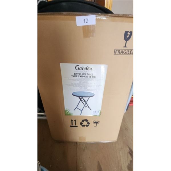 Garden Bistro side table New In Box