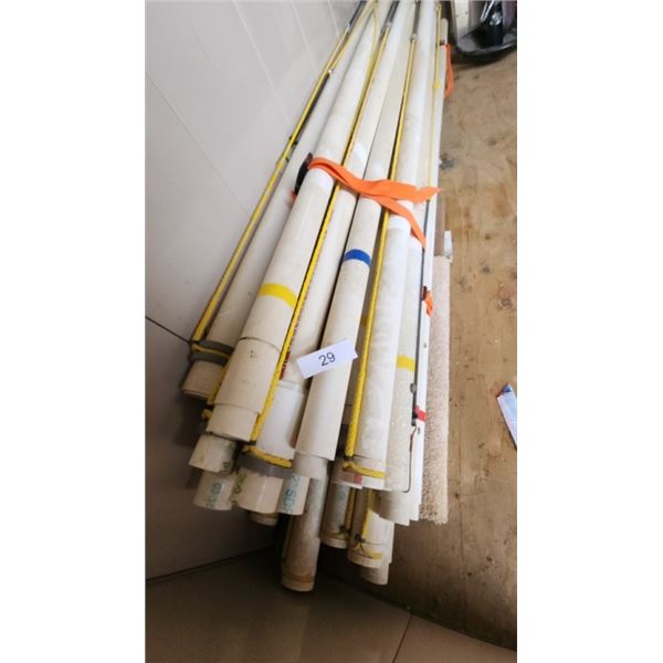 78" PVC poles used for Slalom Skiing