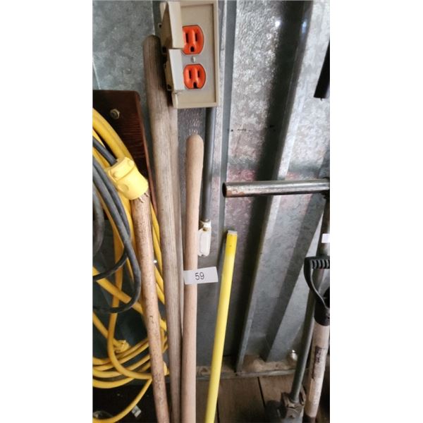 hoe, snow shovel, etc