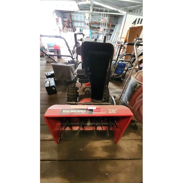 28" Yard Machine Snow Blower self propelled