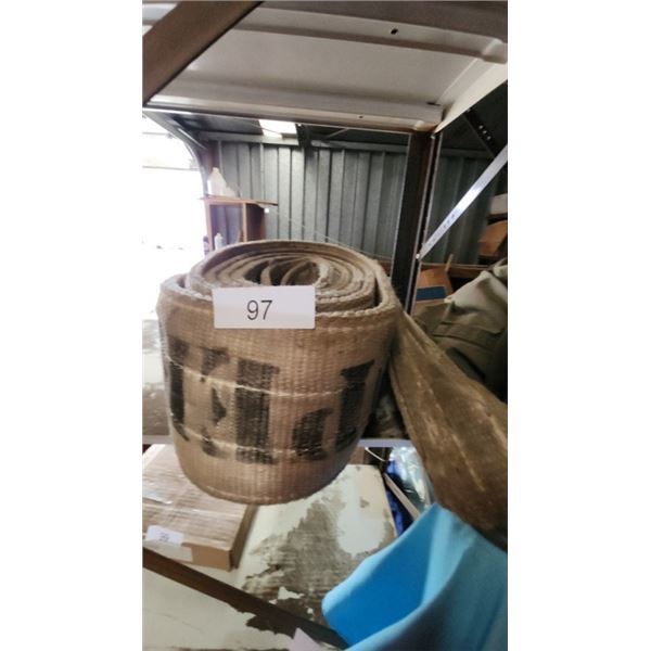 Nylon tow strap 2 ply, 6" x 20'